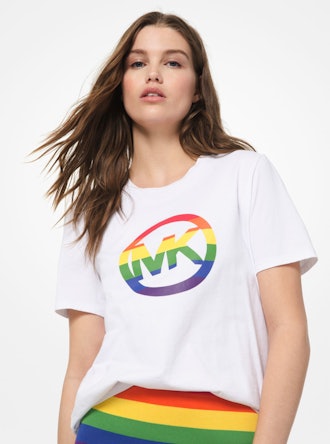 MICHAEL Michael Kors #MKGO Rainbow Pride Cotton T-Shirt