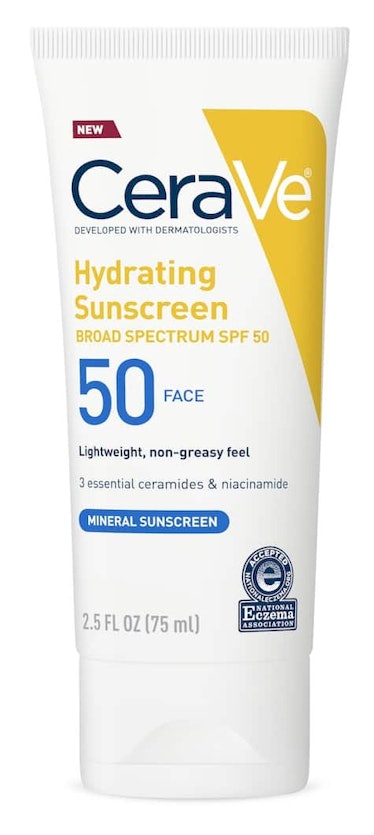 CeraVe Mineral Sunscreen SPF 50 Face Lotion with Zinc Oxide