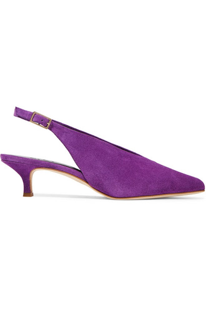 Lia Suede Slingback Pumps