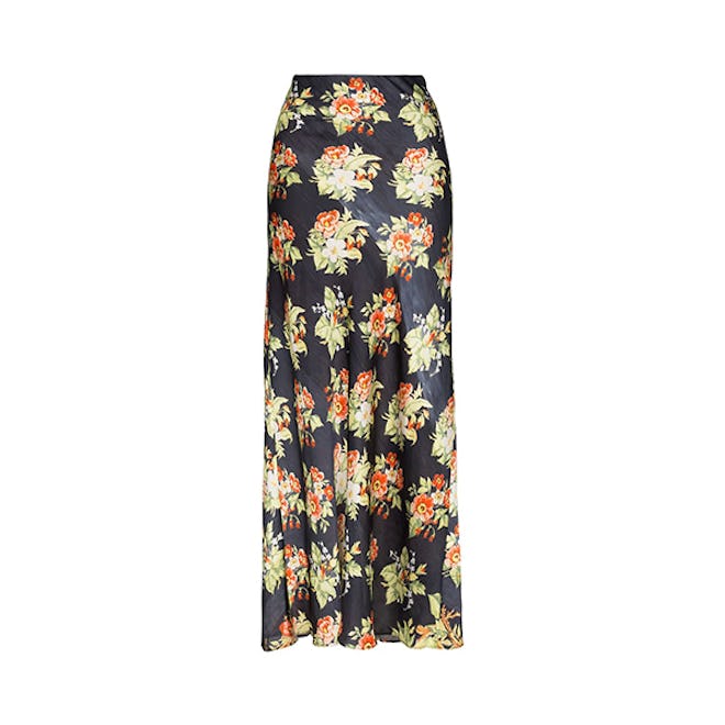 Floral Printed Maxi Skirt 