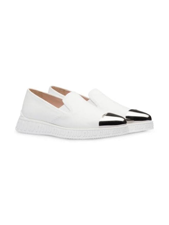 Nappa Leather Slip-On Sneakers 