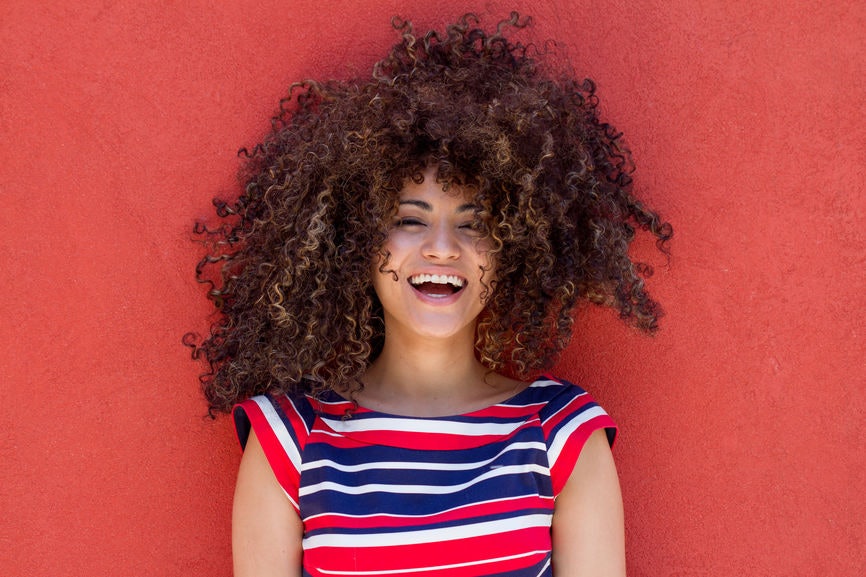 Teen Girl With Curly Hair