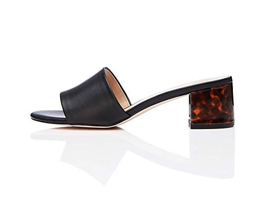 find. Women's Block Heel Mule Open-Toe Sandals