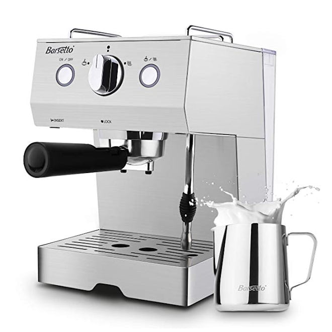 Barsetto Espresso Machine 15 Bar Stainless Steel Coffee Brewer