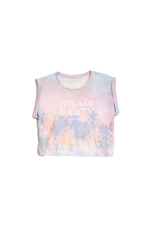 Palm Tree Graphic Tie-Dye Tee