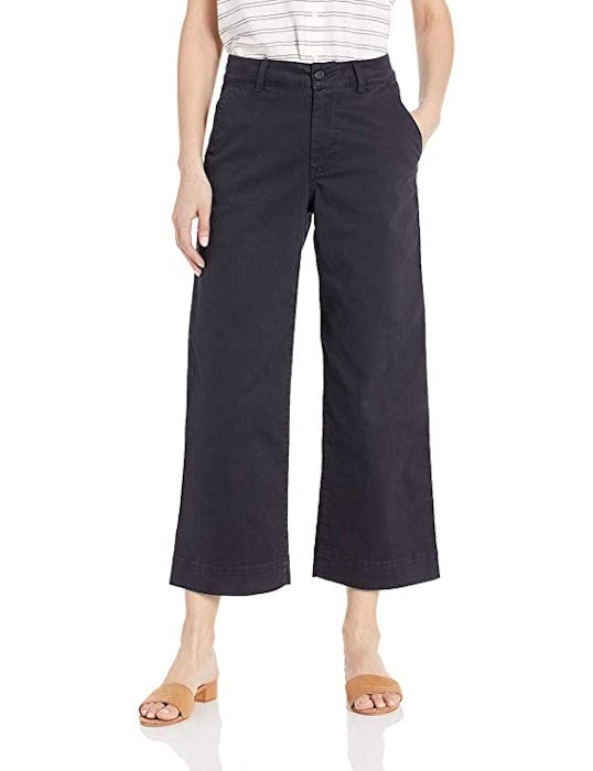 Daily Ritual Women's Washed Chino Wide Leg Pant