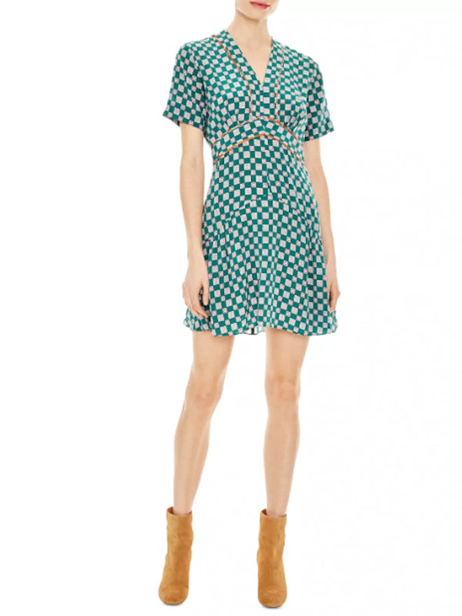 Dalli Geo-Print Silk Mini Dress