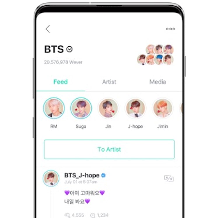 Big Hit's Weverse App