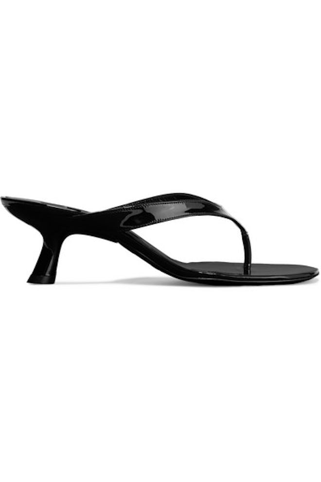 Beep Patent-Leather Sandals