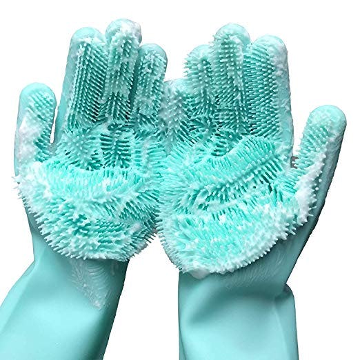 Forliver Cleaning Sponge Gloves