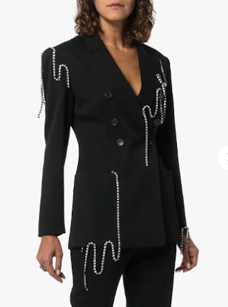 Crystal-Chain Tailored Jacket