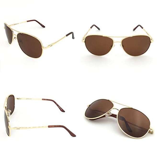 J&S Premium Military Style Classic Aviator Sunglasses