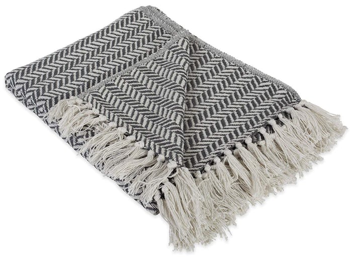 DII Modern Farmhouse Herringbone Blanket