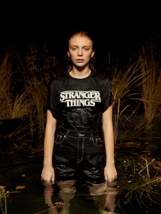 Black Stranger Things 3 Logo T shirt 