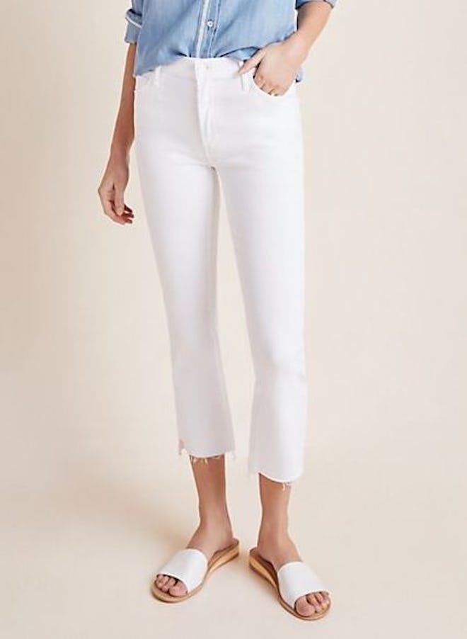 The Insider High-Rise Crop Step Fray Jeans