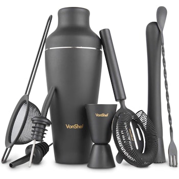 VonSheff Matte Black Parisian Cocktail Set