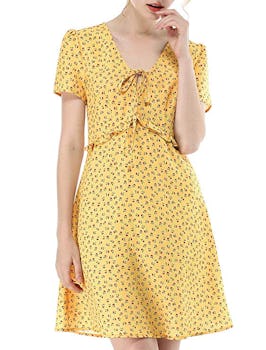 Allegra K Floral Summer Dress