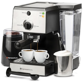 7 Pc All-In-One Espresso Machine & Cappuccino Maker 