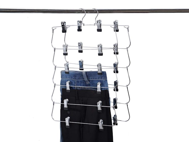 Quality Hangers 6-Tier Skirt And Pants Hanger