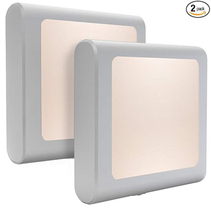 MAZ-TEK Plug-In Led Night Light with Auto Dusk to Dawn Sensor (2-Pack)