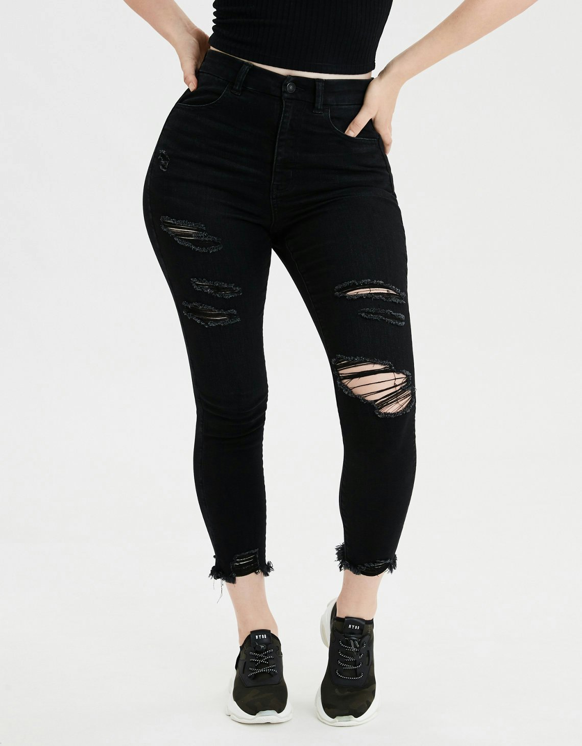 ae next level high waisted jegging crop