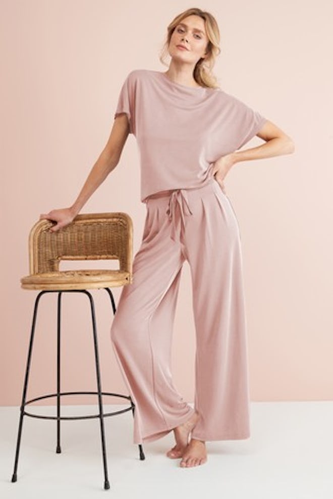 Cupro Wide Leg Pants