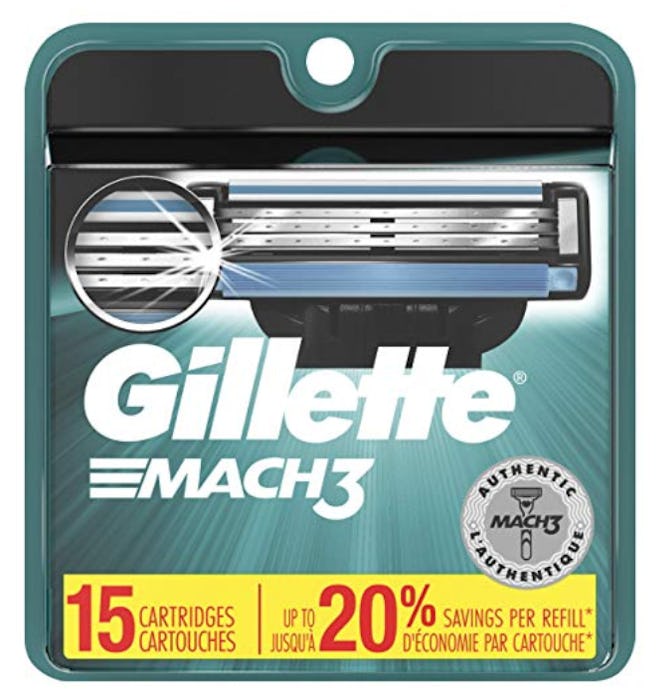 Gillette Mach3 Razor Blade Refills, 15 Count
