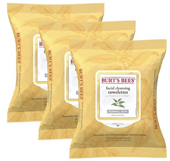 Burt's Bees Sensitive Facial Cleansing Towelettes, 30 Count (Pack of 3)
