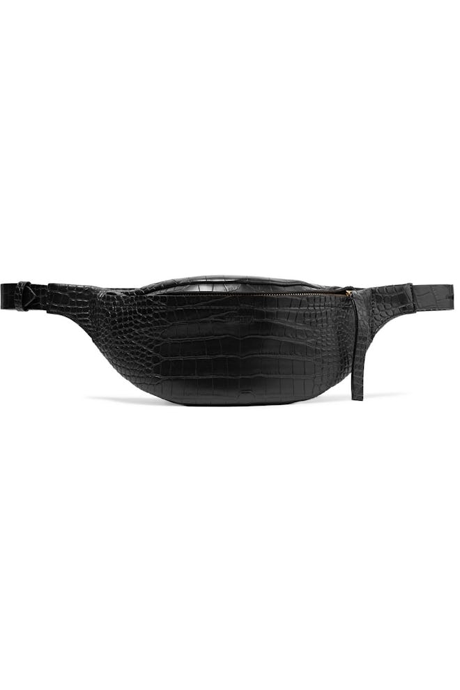 Lubo Croc-Effect Vegan Leather Belt Bag