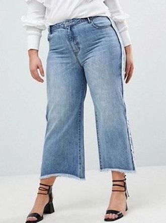 Current Air Wide Leg Jean With Raw Finish