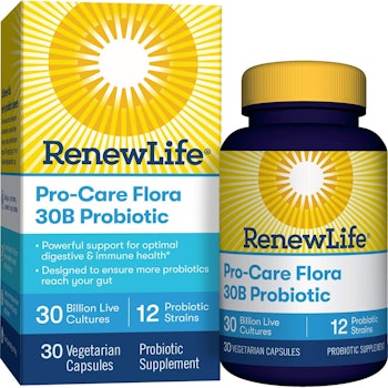Renew Life Pro-Care Flora Probiotic Vegetarian Capsules, 30 Count