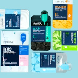 Six different Mediheal popular K-beauty sheet masks, that are now available in the U.S. for the firs...