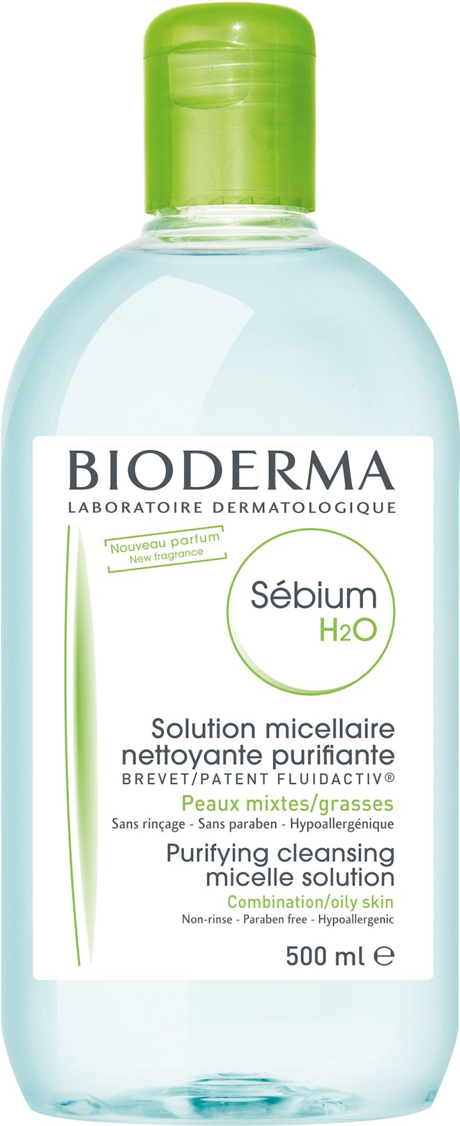 Sebium H2O Micellar Cleansing Water and Makeup Remover Solution for Combination to Oily Skin