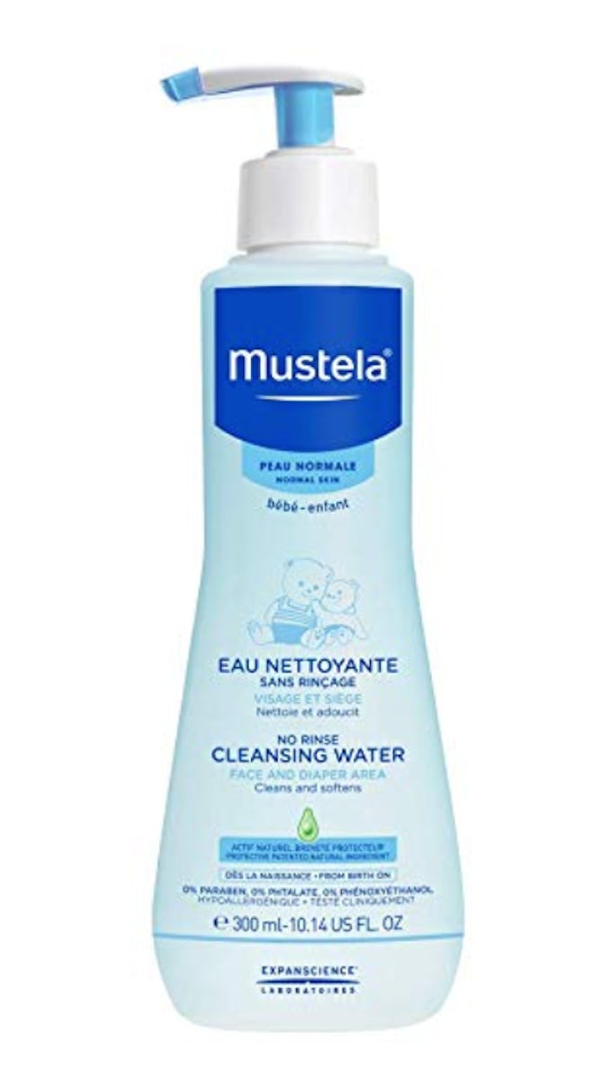 Mustela No Rinse Cleansing Water for Baby, 10 Oz.