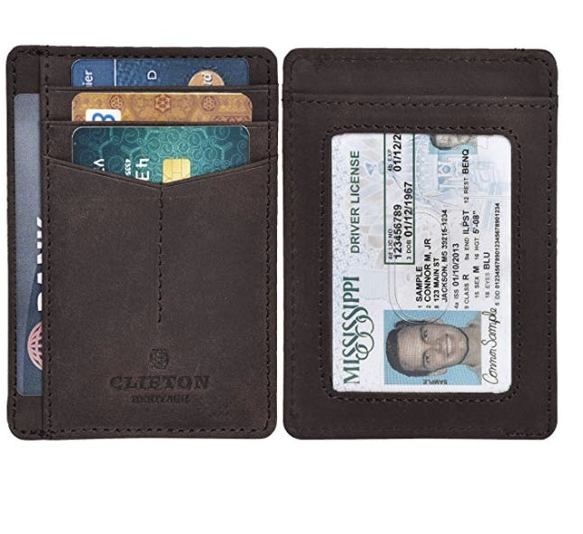 Clifton Heritage RFID-Blocking Front Pocket Slim Wallet