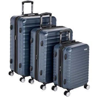 AmazonBasics Premium Hardside Spinner Luggage with Built-In TSA Lock (Set of 3)