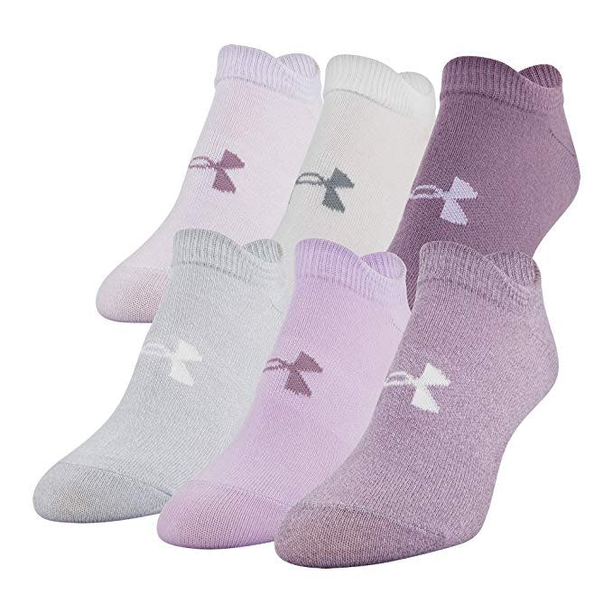 Under Armour Women's Essential 2.0 No Show Socks (6 Pairs)