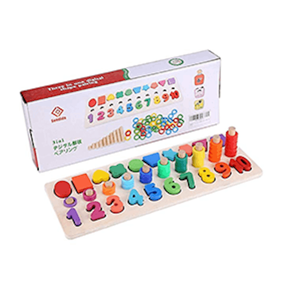 Montessori Math Shapes Puzzle Toys (3+) 