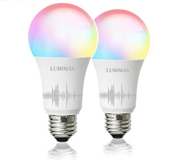 Smart WiFi Light Bulb A19 E26 Multicolor LUMIMAN 2 Pack