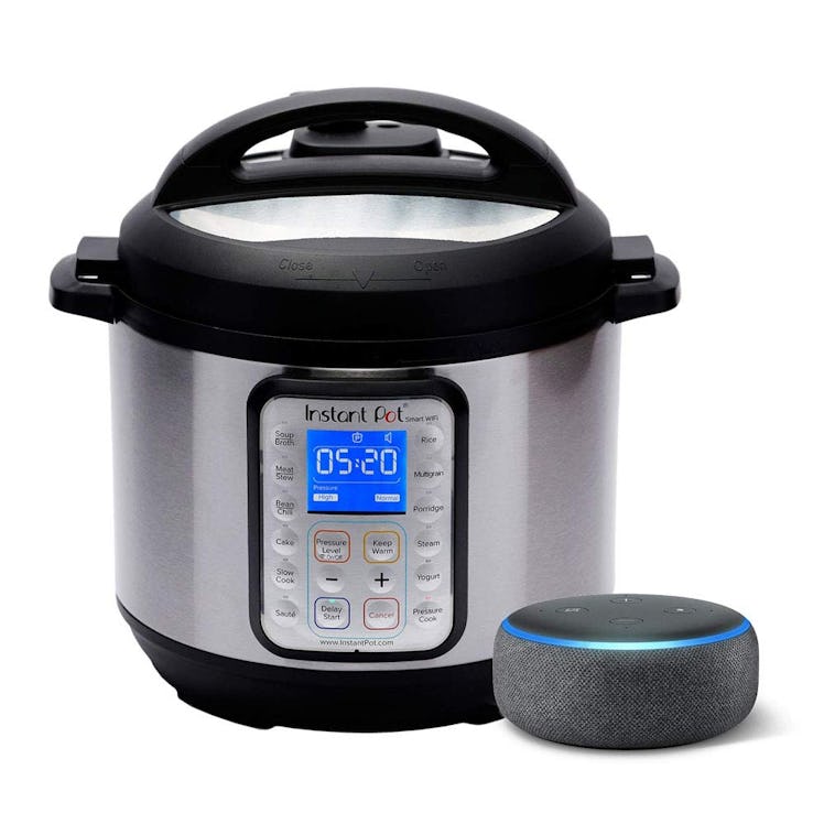 Instant Pot Smart WiFi 6 Quart Multi-use Electric Pressure with Echo Dot (3rd Gen)