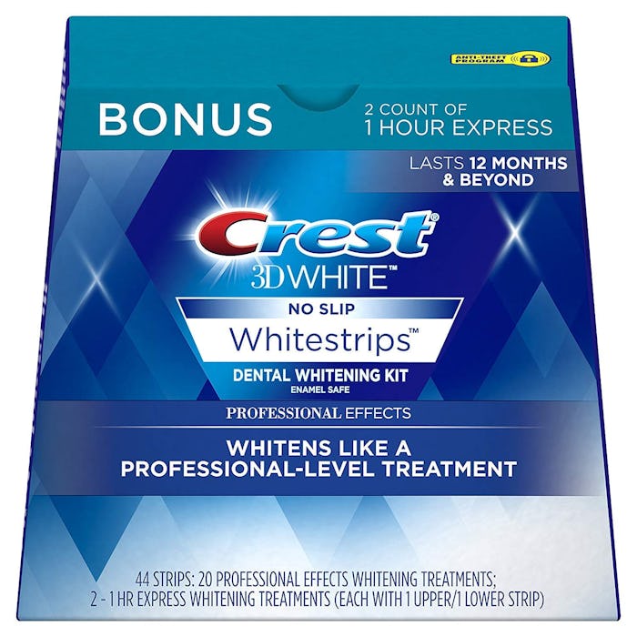 Crest 3D White Professional Effects Whitestrips Whitening Strips Kit, 22 Treatments, 20 Professional...