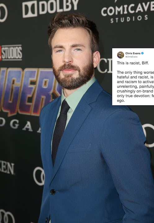 Chris Evans and his tweet about Donald Trumps "hateful & racist" tweets