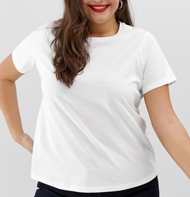 Curve ultimate t-shirt with crew neck in white
