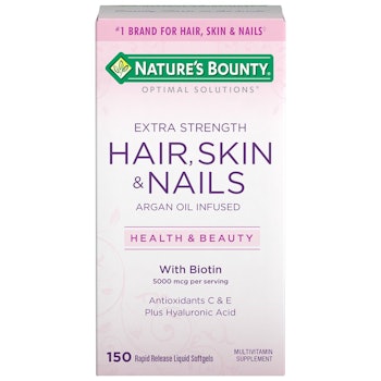 Nature's Bounty Optimal Solutions Hair Skin & Nails Extra Strength Softgels, 150 count