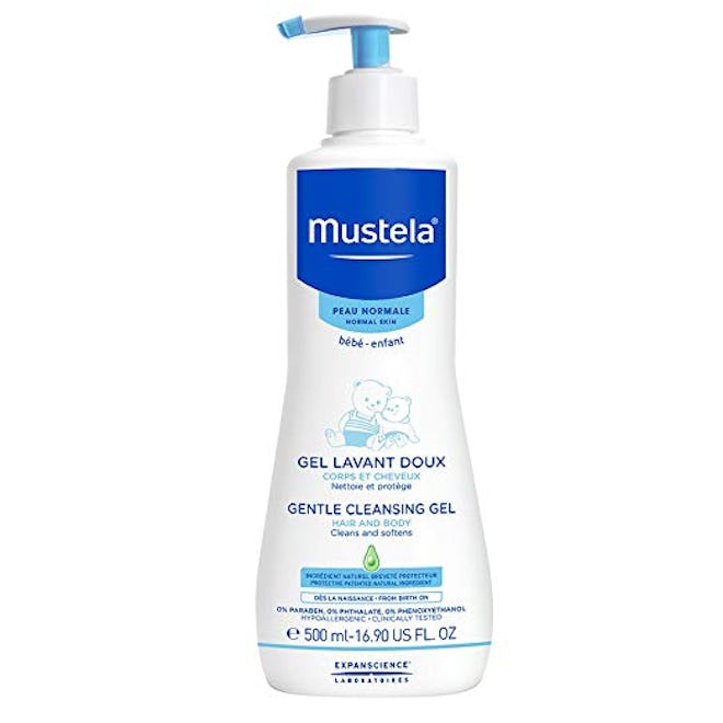 Mustela Gentle Cleansing Gel, Baby Hair and Body Wash, Tear-Free