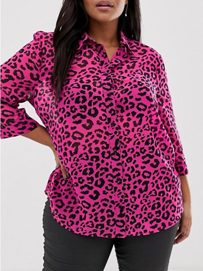 Neon Leopard Print Shirt
