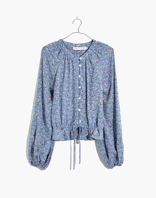 Madewell x Christy Dawn® Josephine Peasant Top in Floral Heyday