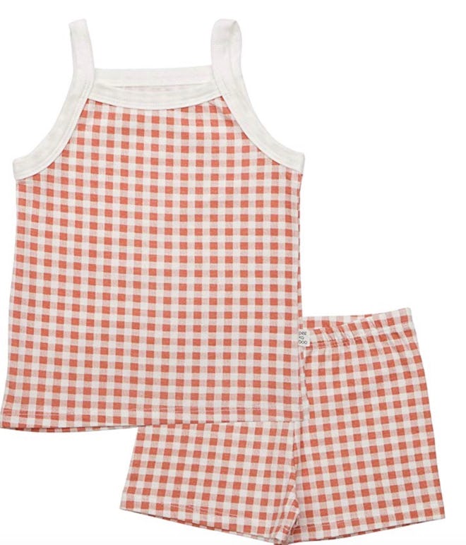 AVAUMA Newborn Baby Little Boy Girl Stripe Sleeveless Pajamas Summer Short Sets Pjs Kids Clothes