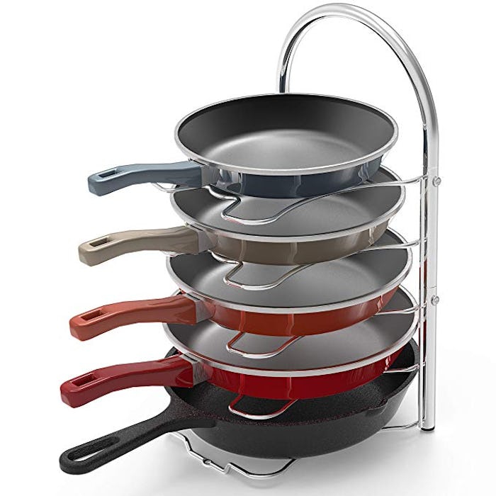 Simple Houseware Kitchen Cabinet Pantry Pan and Pot Lid Organizer 