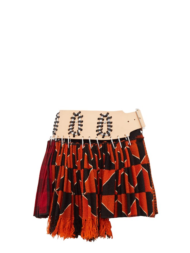 Chopova Lowena Recycled-tapestry mini skirt